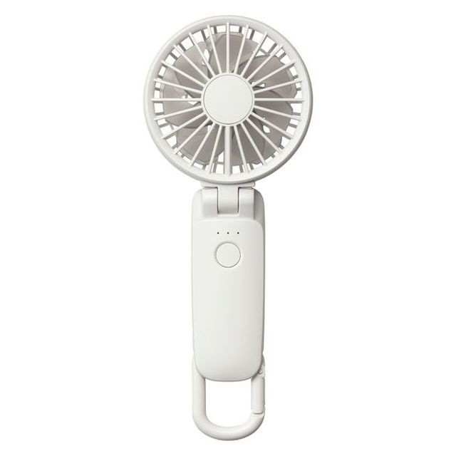 （まとめ買い）ハンディファン Silky Wind Mobile3.2 大風量 静音 3WAY 二重反転ファンカラビナ付き 9ZF040RH08 [x3]