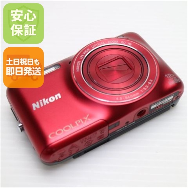 美品 COOLPIX S6600 ラズベリーレッド デジカメ Nikon 78