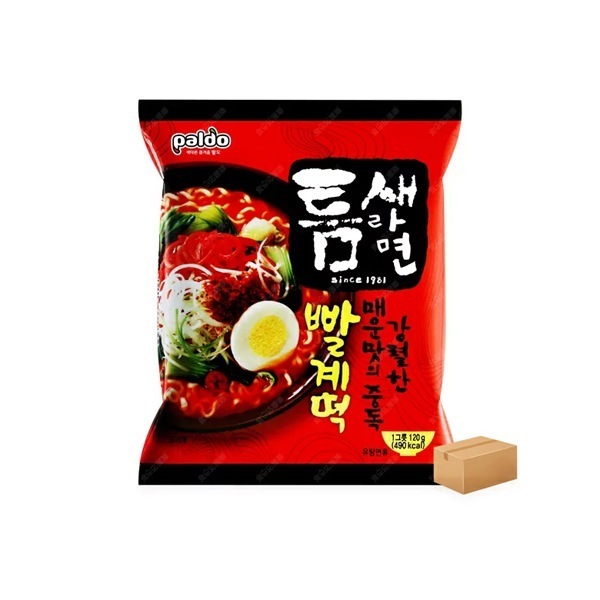 トゥンセラーメン 40個入り パルゲトック麺 韓国 ラーメン