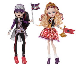 (エバーアフターハイ ドール) Ever After High School Spirit Apple White and Raven Queen Doll (2-Pack)