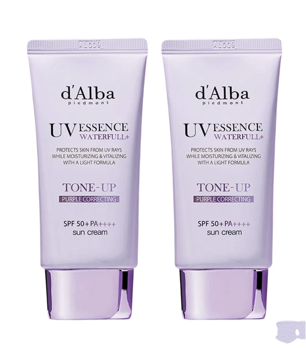 [2個セット] ウォータフル トーンアップ サンクリーム パープル 50ml+50ml ブルベ補正 オリヤン限定セット