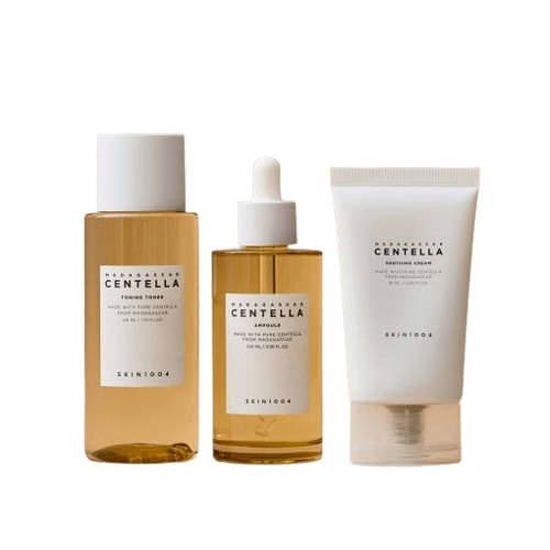 (センテラケア3点セット) トナー210ml＋アンプル100ml＋スージングクリーム75ml (敏感肌向け 韓国スキンケア)