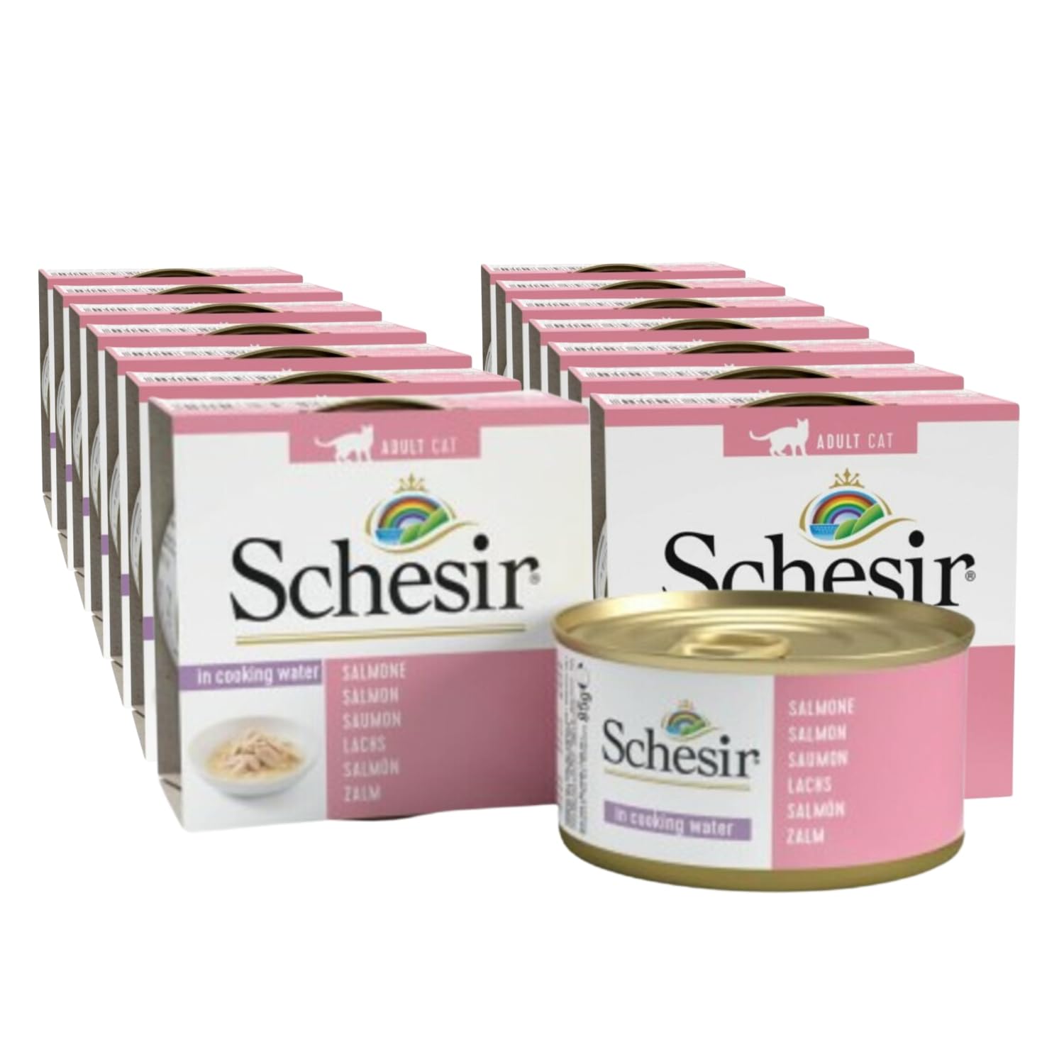 送料無料 無添加・無着色 成猫用キャットフード シシア サーモン 85g×14個