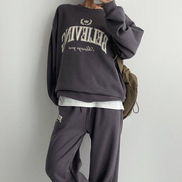 (SET)起毛ビブセット冬女性起毛セット