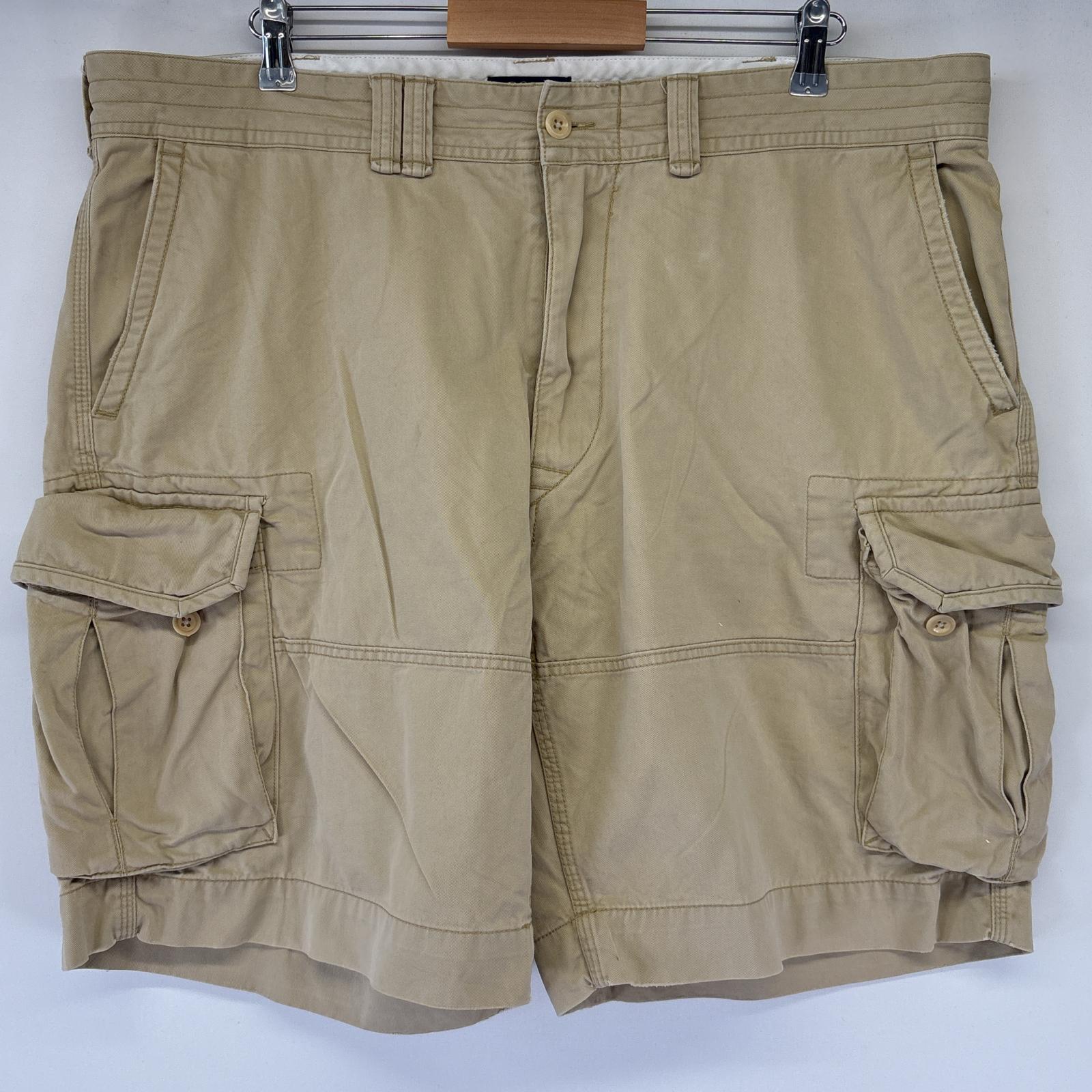 古着 ショートパンツ チノパン カーゴ 大きいサイズ ポロチノ 半ズボン ハーフパンツ 短パン w42 ベージュ メンズ