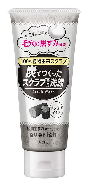 ウテナeverish(エブリッシュ) 炭スクラブ洗顔 135g