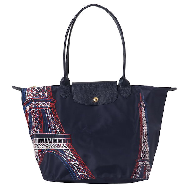 Qoo10] Longchamp ル プリアージュ エッフェル塔柄 トート