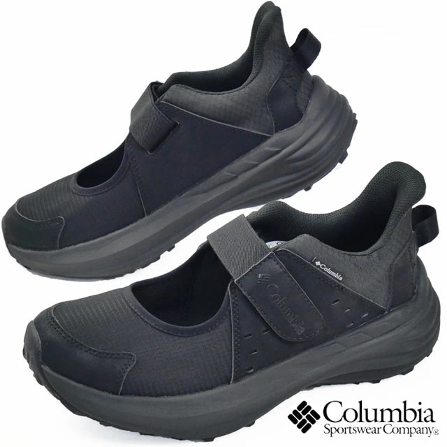 コロンビア メンズ スカイバー ストラップ サマーシューズ レディース メリージェーン アウトドア カジュアルシューズ YU8229 010 ブラック 黒 靴