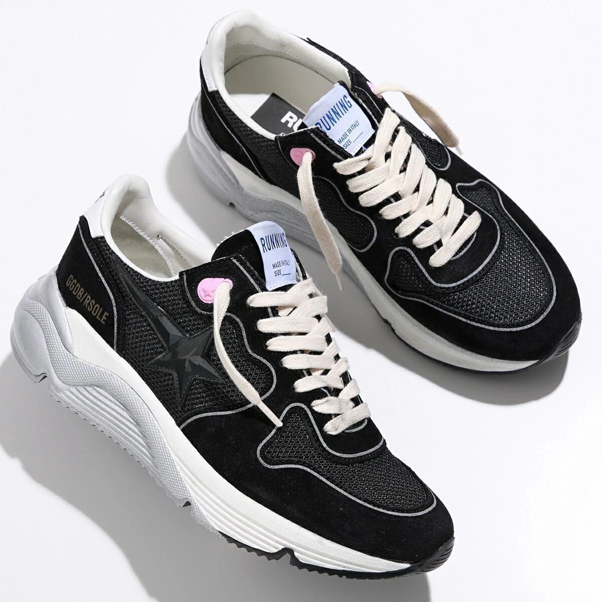 GOLDEN GOOSE ゴールデングース スニーカー RUNNING SOLE ランニング GWF00126 F002654 レディース ローカット シューズ 靴 80203/BLACK/WHITE