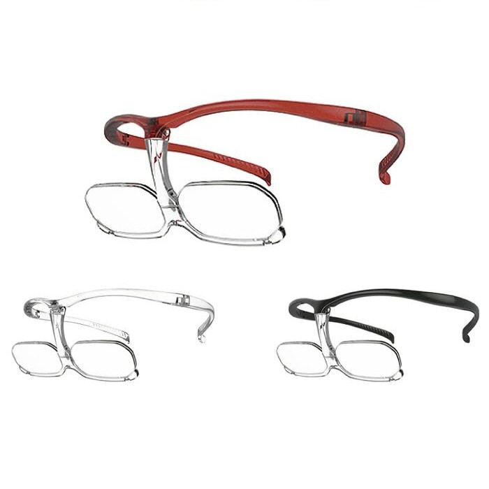 掛け外し不要 遠近両用 メガネ型 ルーペ CHARMANT ルーペを超えるダブルルーペ（拡大率1.62倍)CW20