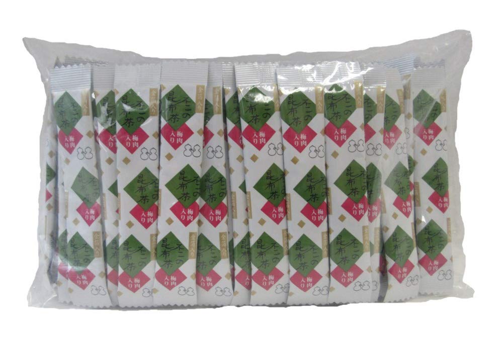 【全国送料無料】 不二食品 金箔入り梅こぶ茶 スティック 100個