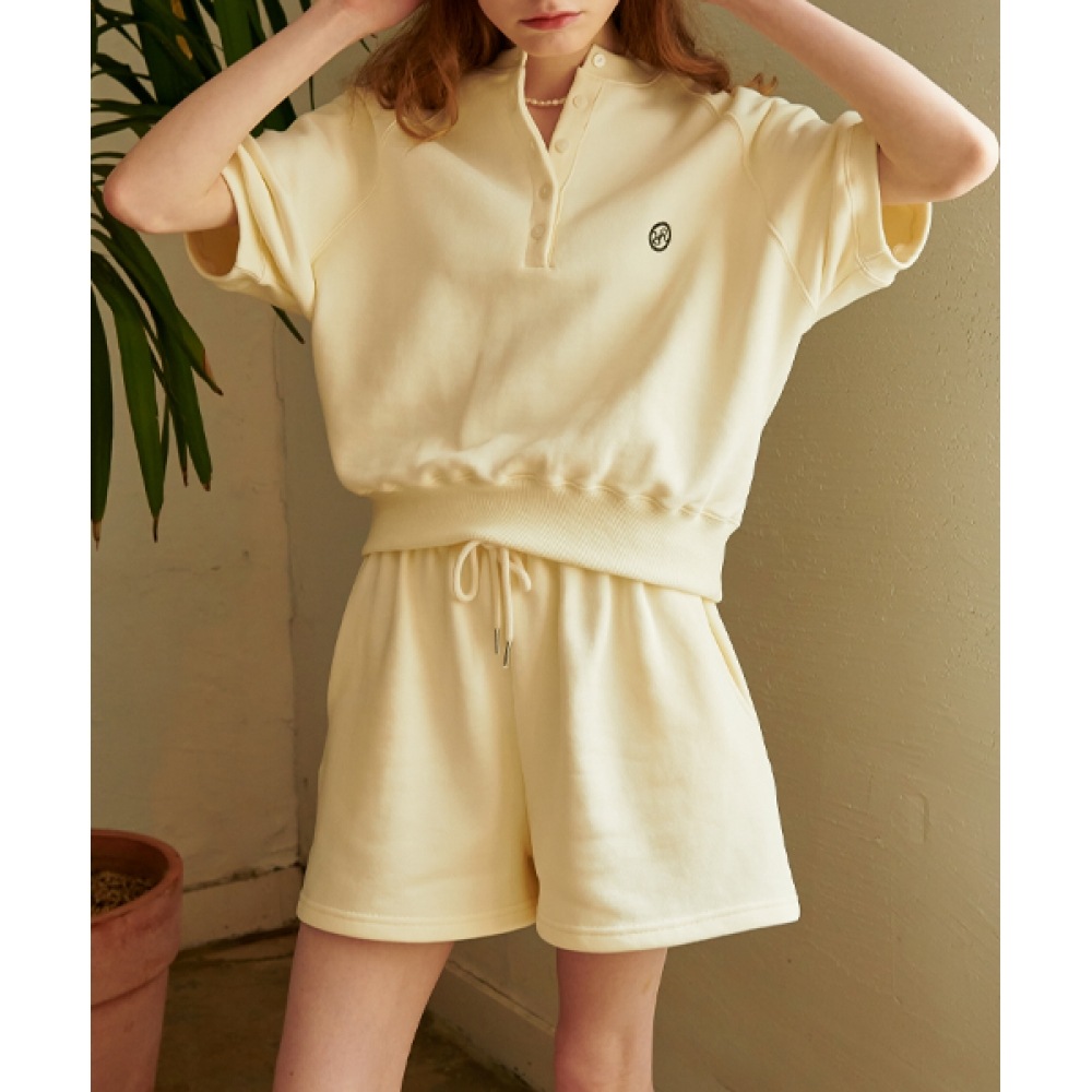 ロンロン RR スウェットショートパンツ クリーム