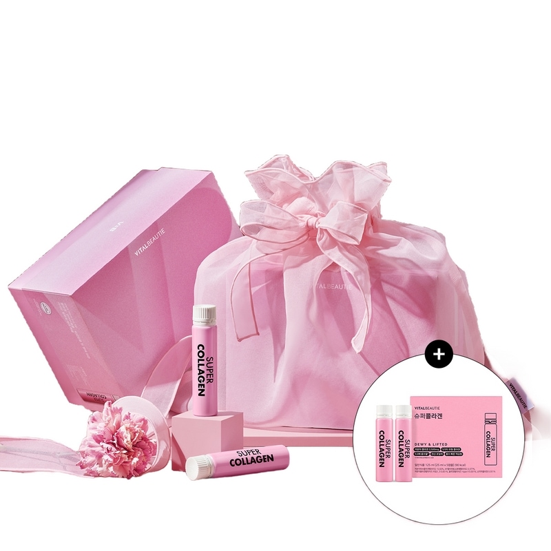 バイタルビューティースーパーコラーゲン35口企画セット×3個+10口+ギフト包装+ショッピングバッグPDRN液状低分子コラーゲン