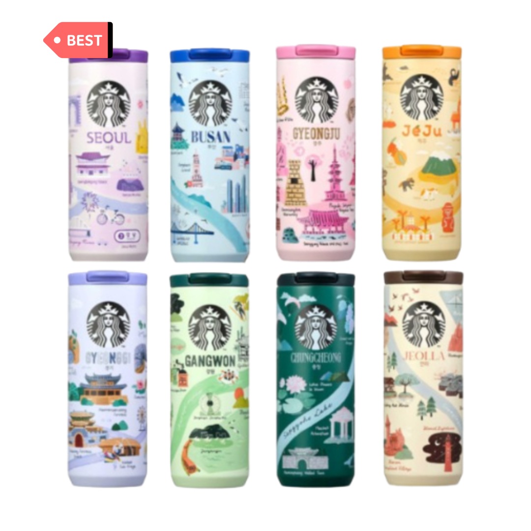【公式/韓国正品】[7月25日発売/限定商品] 地域 MD こんにちは ソウル 釜山 慶州 済州 京畿道 江原 忠清 全羅 タンブラー 355ml/ プレゼント包装ok 7,110円