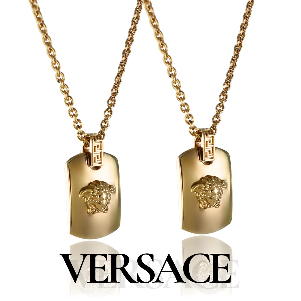 ヴェルサーチ ペアネックレス メドゥーサ ヴェルサーチェ イエローゴールド カップル お揃い ペア 夫婦 両親 贈り物 誕生日 結婚記念日 プレゼント ペアギフト ネックレス ペアルック ペア ペンダ