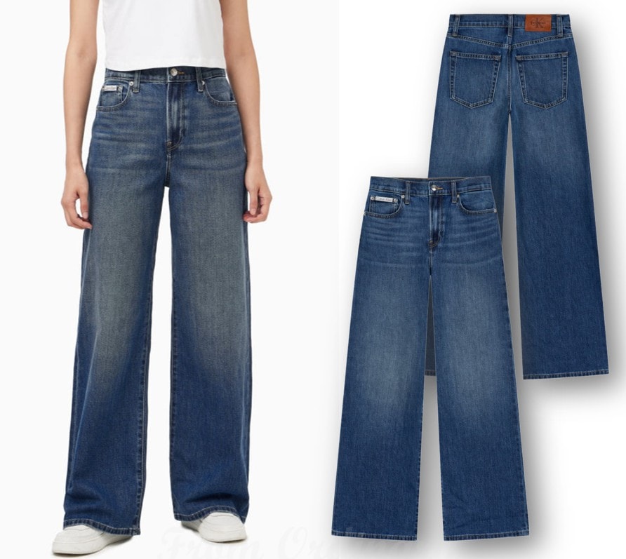 Womens Wide Leg Fit Jeans (47D836G-33X)