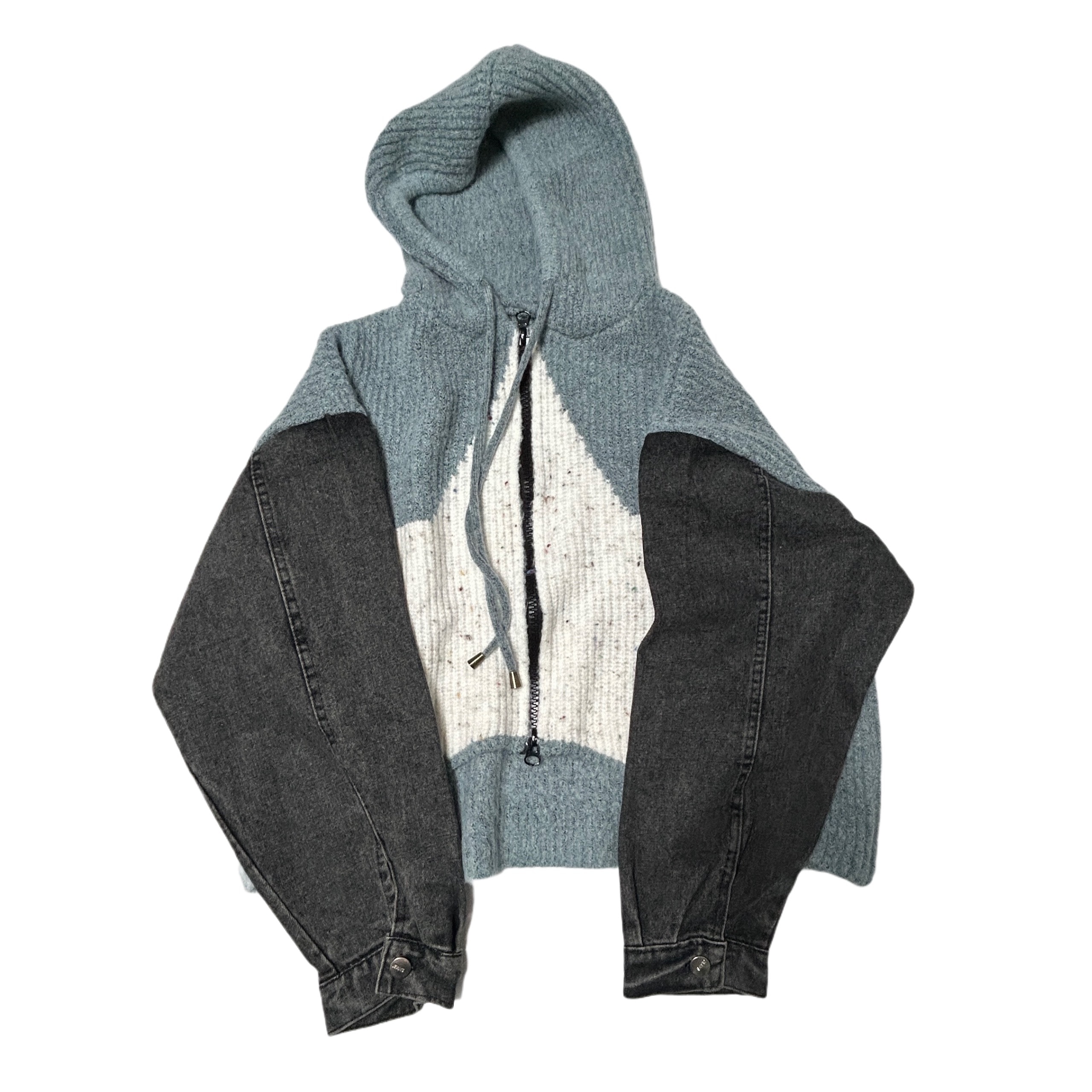 空色 愛らしく ユニークな ニット フード 韓国ファッション