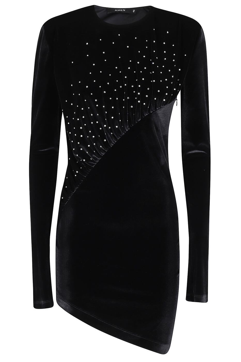 AMW24421095 D05 BLACK CRYSTAL 秋冬2024 ドレス レディース ia