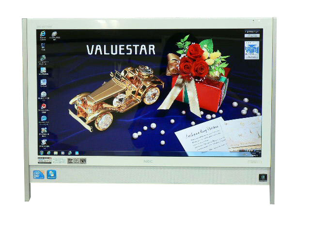 NEC デスクトップパソコン 中古パソコン VN770/V ホワイト デスクトップ 一体型 本体 Windows7 Core 2 Duo DVD 地デジ 4GB/500GB 送料無料 中古 18,576円