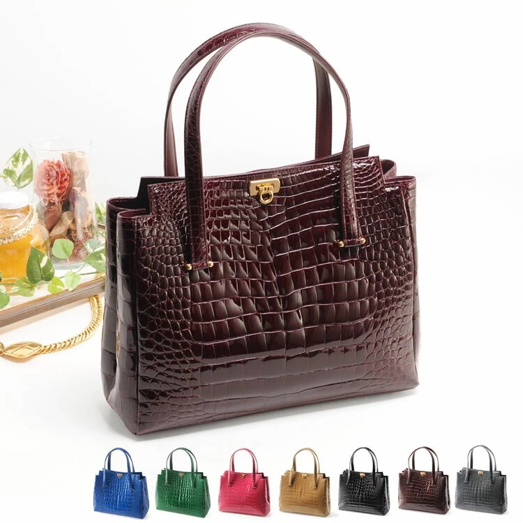 クロコダイルレザーハンドバッグ日本製 108,900円