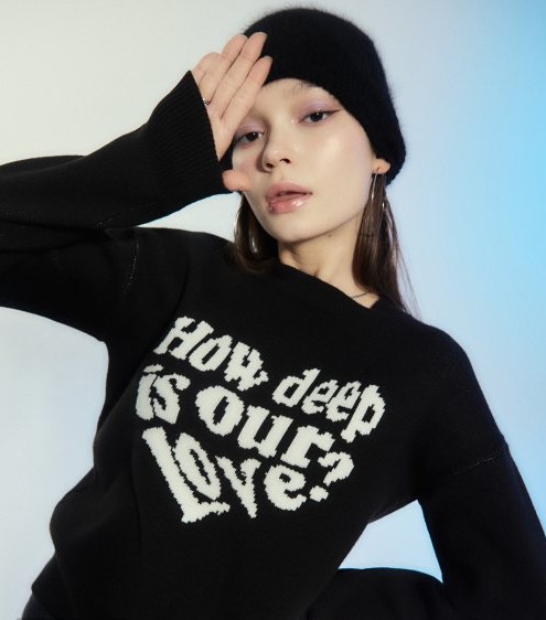 【LUV IS TRUE】 OW LOVE KNIT ニット 6,707円