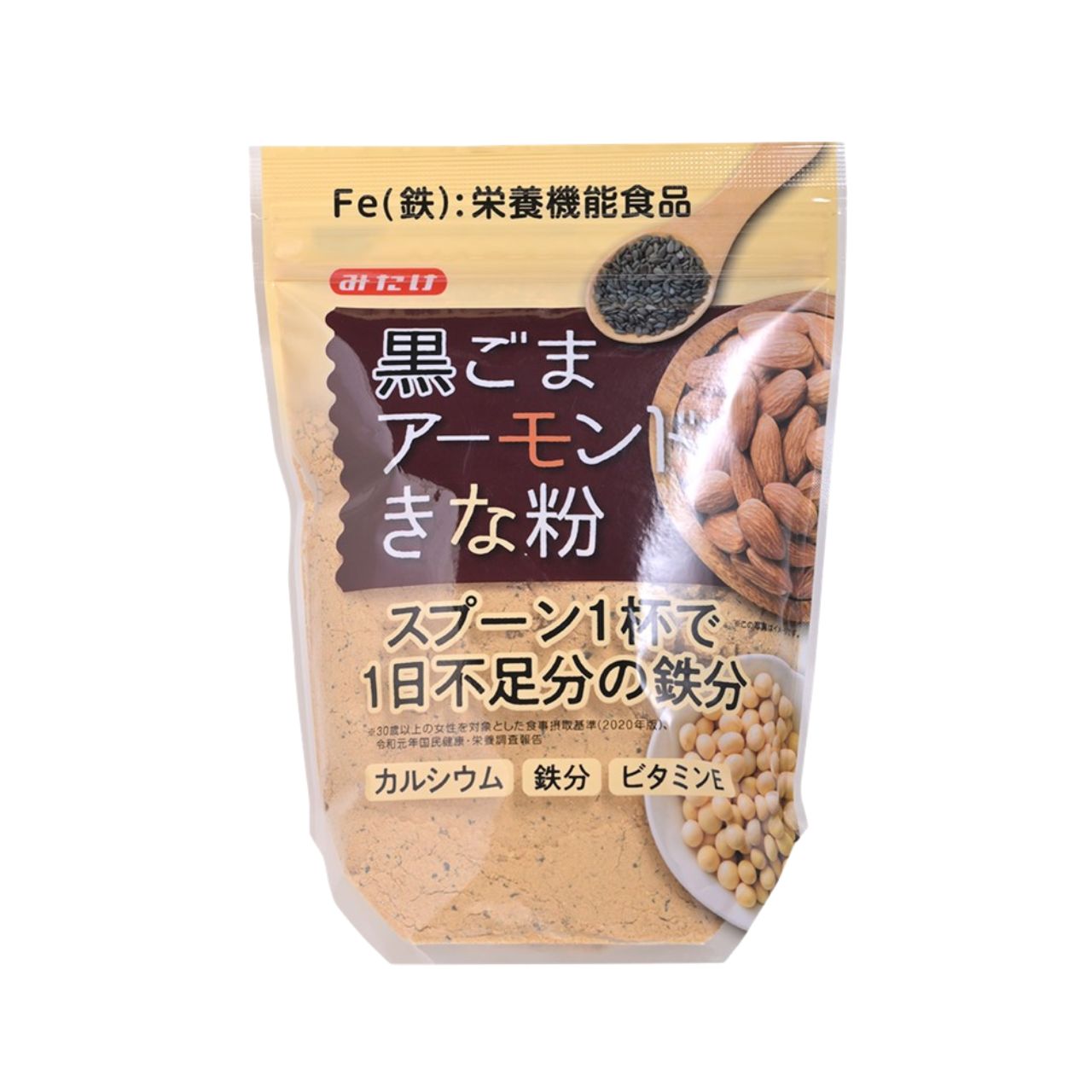 みたけ 黒ごまアーモンドきな粉 300g 10個 きな粉 きなこ 黒ごま 黒胡麻 アーモンド 牛乳 ヨーグルト 鉄分不足