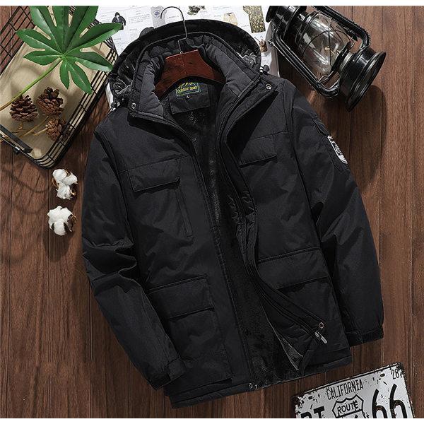 中綿ジャケット ジャケット 綿入り ダウンに負けない ウインドブレーカー メンズファッション コート フード付き 軽量 防寒 アウトドア