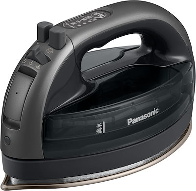 他サイト： 2023最新型 コードレススチーム Wヘッドアイロン ステンレス×ニッケルコート 除菌 カームブラック カルル NI-WL708-Kの商品画像