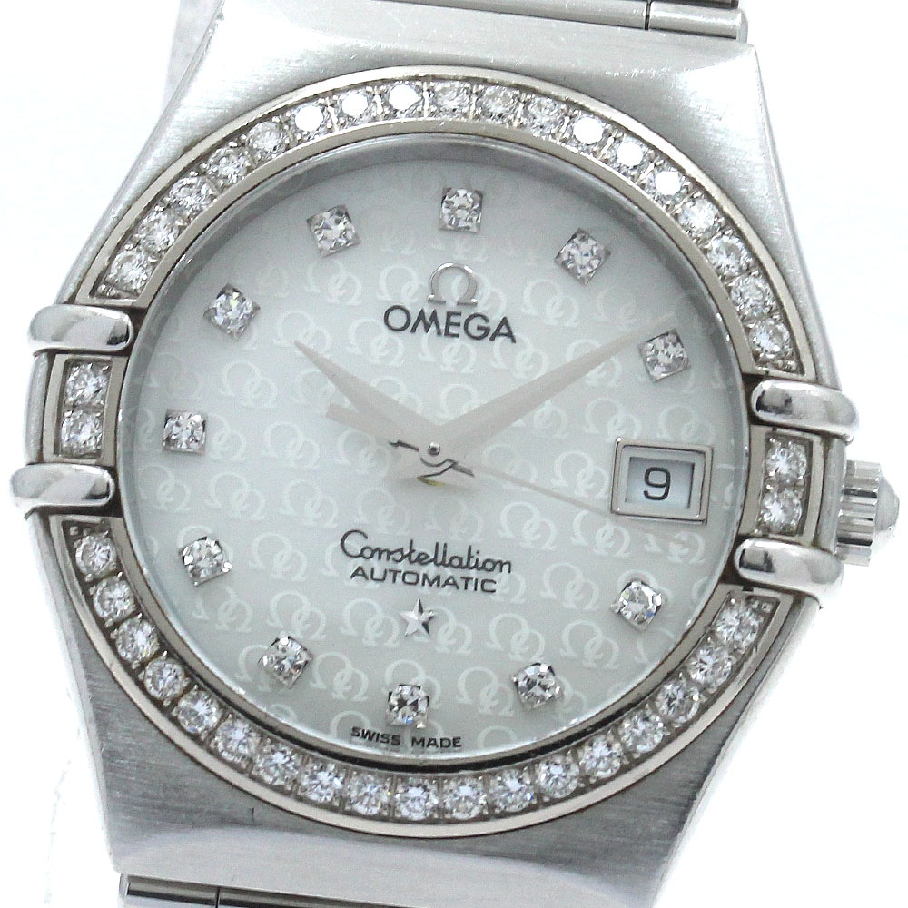 オメガ OMEGA 1498.75 コンステレーション 11Pダイヤ ダイヤベゼル 50周年記念 自動巻き レディース 保証書付き_864343【中古】