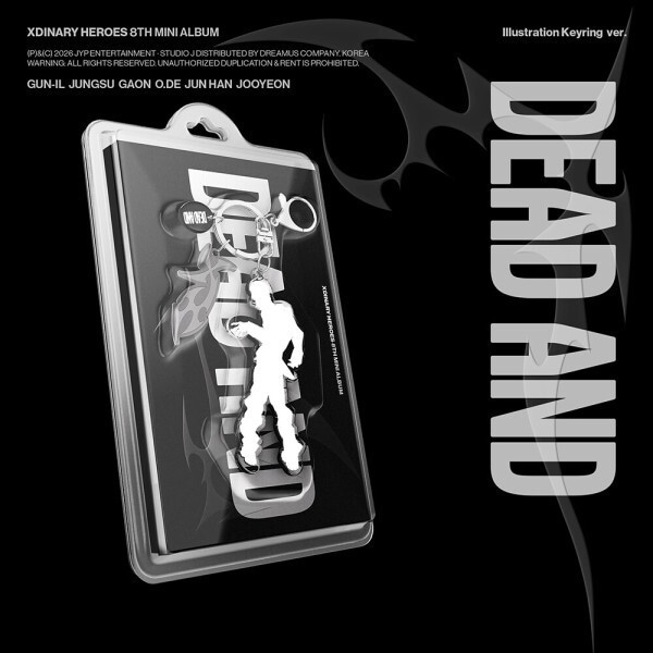 (セット/アルバム6種) エクスディナリーヒーローズ (Xdinary-Heroes) - 8th Mini Album DEAD AND (イラストキーホルダー) (贈呈品なくなり次第贈呈終了)