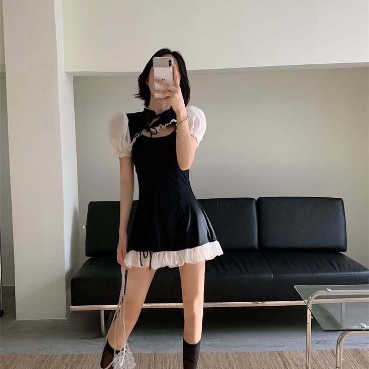 【3日以内出荷】激安水着 2023新作水着女性の夏の保守的な遮肉痩せ見えワンピース式リゾート温泉水着体型カバーレディース 韓国ファッション