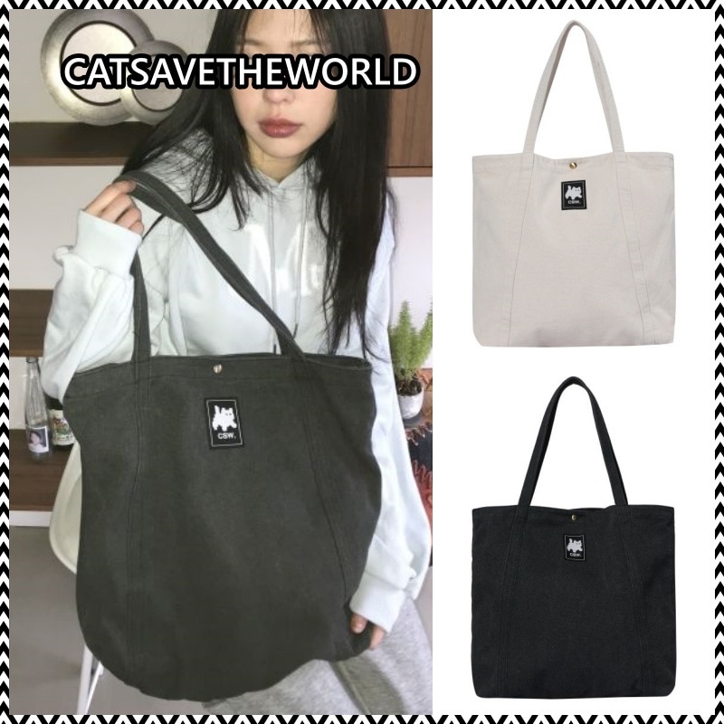 CATSAVETHEWORLD MEALY BASIC BUTTON ECO BAG