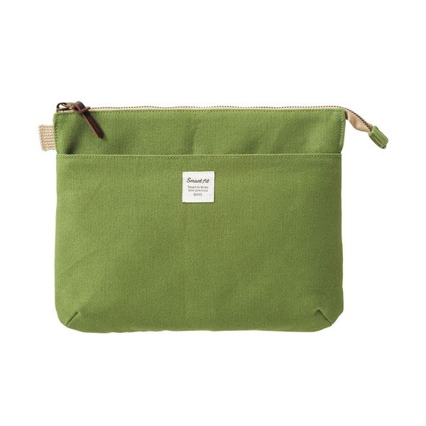 (まとめ) リヒトラブ SMART FIT DAYS サコッシュポーチ (L) グリーン A-7706-7 1個 ショルダーベルト別売 (×3セット) 6,889円