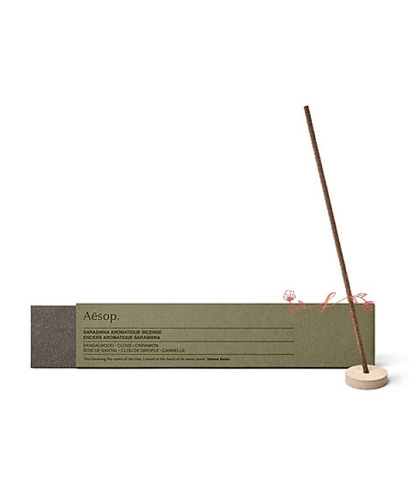 Ae　sop　サラシナ アロマティック インセンス 33本／お香 インセンス：150mmx2mmx2mm(1本あたりの燃焼時間 約30分間)　正規品