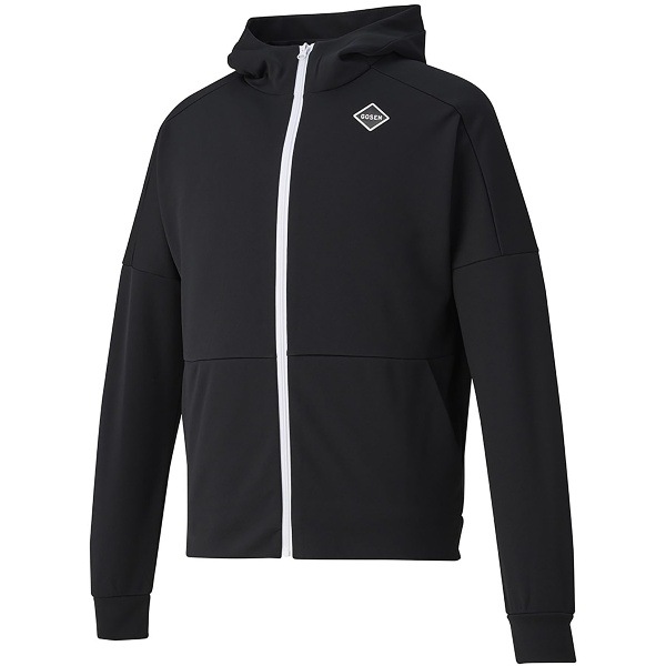 GOSEN ゴーセン 裏起毛ストレッチパーカー ブラック L テニス WUPニットジャケット W2342-39