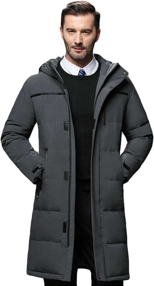 ダウンジャケット メンズ ロング コート フード付き ロングコート おおきいサイズ 冬服 防寒 防風 ジャケット 暖かい アウトドア 通学 通勤 カジュアル 登山 ビジネス アウトドア 防寒 前開き