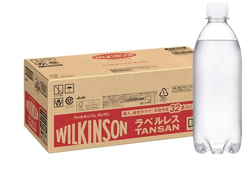 アサヒ飲料 ウィルキンソン タンサン ラベルレス 500ml×32本 [炭酸水]