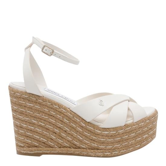 JIMMY CHOO Women Sandals KORRA 100 NAPLATTE White