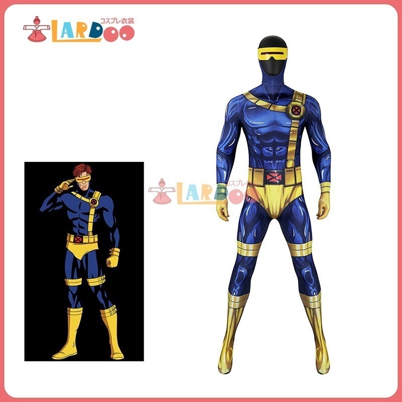 【工場直販 品質保証】 X-MEN 97 エックスメンきゅうじゅうなな スコット サマーズ /サイクロプス Scott Summers ボデイースーツ コスチューム コスプレ衣装