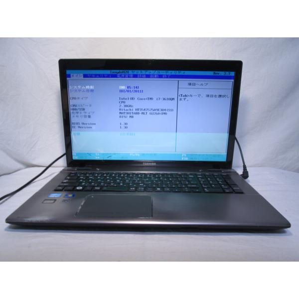 dynabook Satellite T772/W5TF Core i7 3610QM 2.3GHz 8GB 750GB ブルーレイ USB3.0 BIOS表示可 ジャンク [84628] 7,904円