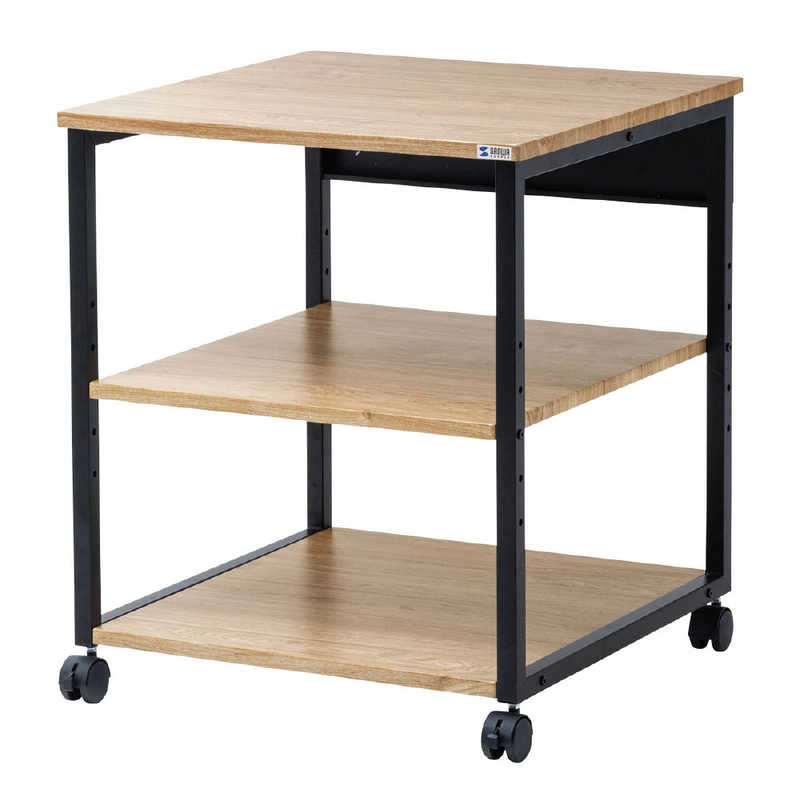 サンワサプライ　木目調プリンタスタンド(W600xD600xH700mm)　LPS-117LM