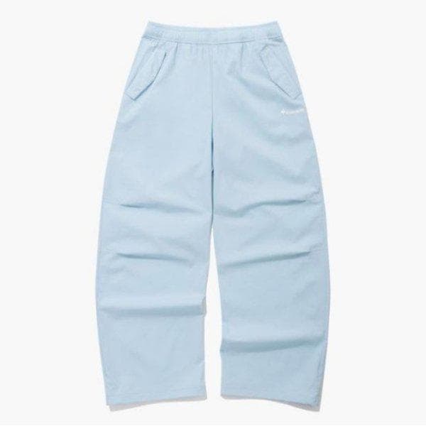 パンツ KQF QQ122OPT28-GBL ウィメンズ ストレッチ ウーブン ワイド ストレート パンツ / GREEN BLUE