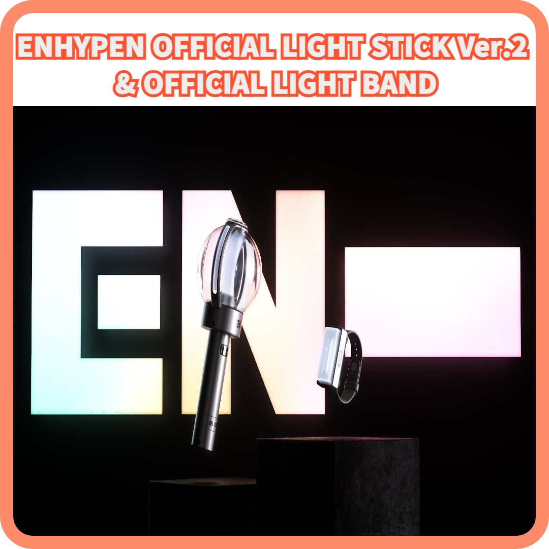 [100% 正規品 韓国発送]ENHYPEN OFFICIAL LIGHT STICK Ver.2 & OFFICIAL LIGHT BAND