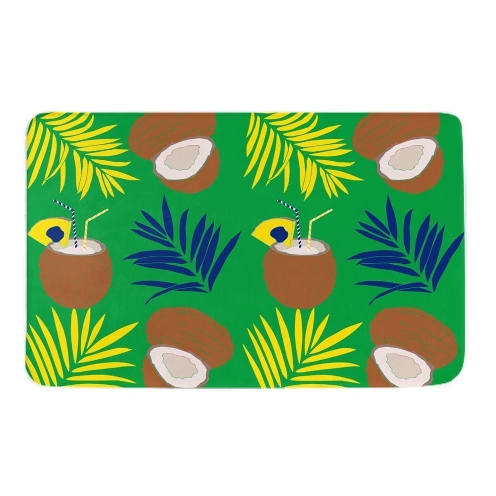 カーペット 2031.5in 壁紙-ココナッツ-ヤシ-葉 お手入れが簡単 ノンスリップ 耐久性