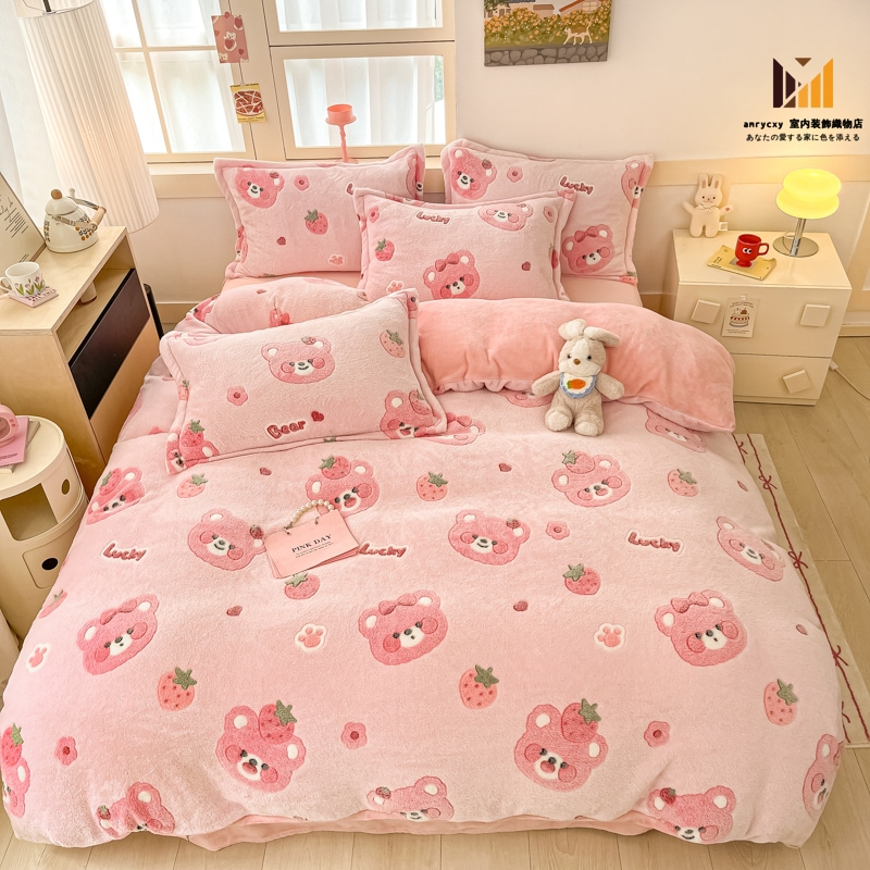 あったか 布団カバー 3点セット 寝具カバー シングル ダブル 4点セット 掛けふとんカバー セミダブル おしゃれ 北欧 フランネル 可愛い 静電気防止 あったか おしゃれ フラットシーツ ボックスシ