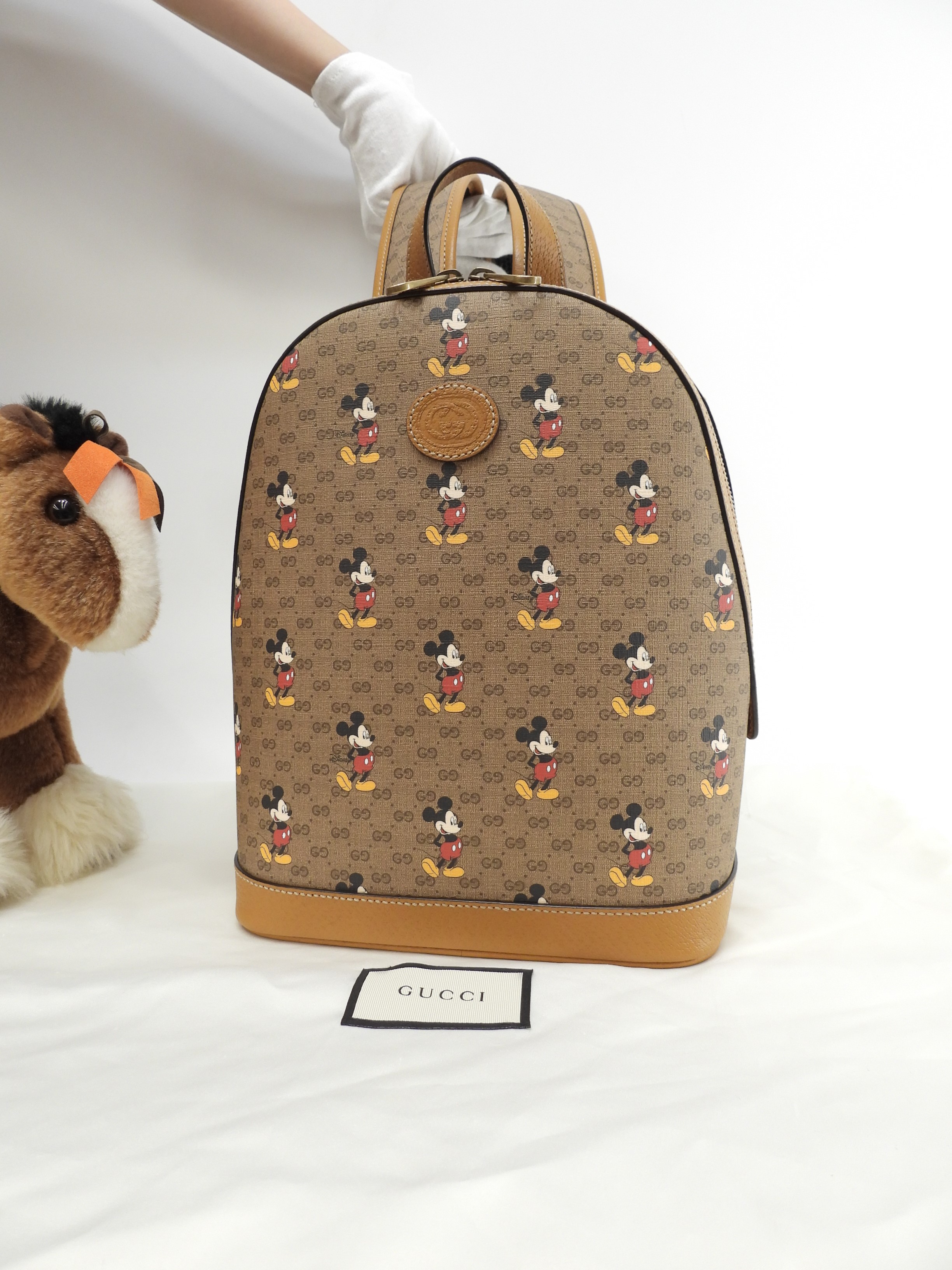 バックパック ミッキーマウス マイクロGG茶 リュックサック バッグ 美品@ 8 75,900円