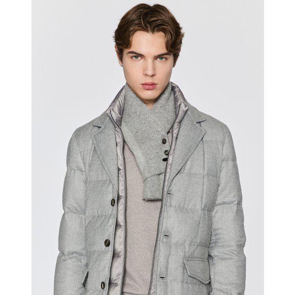 [25FW] グレーウールカシミアニットゴリマフラーDMMU5F021G2