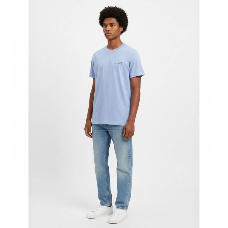 アペッセ アイテム スタンダード グランド ユニセックス 半袖Tシャツ COHBO M26404 PIK BLEU CIEL CHINE ITEM