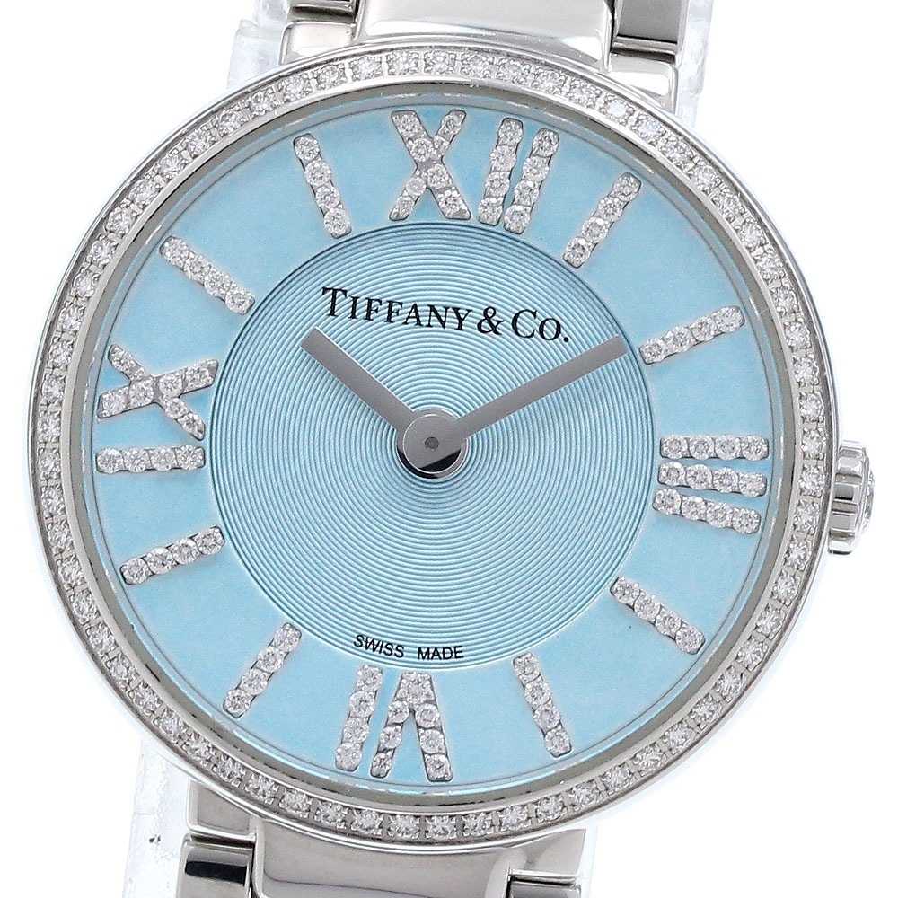 ティファニー TIFFANY&Co. Ref.63320811 アトラス ダイヤベゼル クォーツ レディース 良品 _939122【中古】