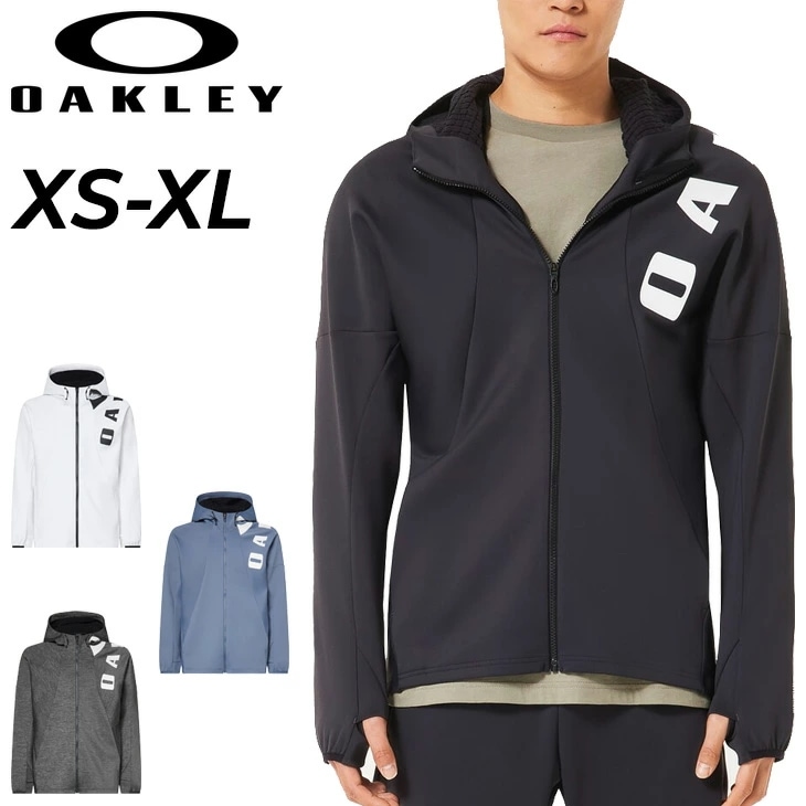 オークリー トレーニングジャケット メンズ OAKLEY 3Rdg Synchronism Jacket 8.7 長袖 フーディ フルジップ アウター 吸汗速乾 はっ水 男性 スウェット ジャージ ト